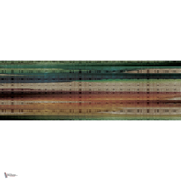The Mix Tapete in Blue Green von Daisy James — Gesamtdesign