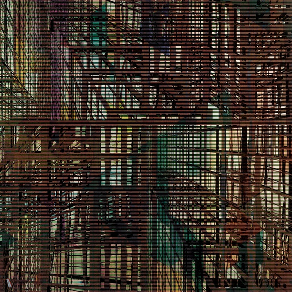 The Net wallpaper in Blue Green by Daisy James — colour swatch