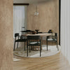The Pebbel wallpaper in Brown by Daisy James — interior