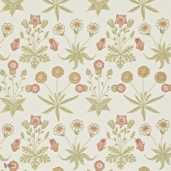 Daisy Tapete in Coral/Manilla van Morris & Co