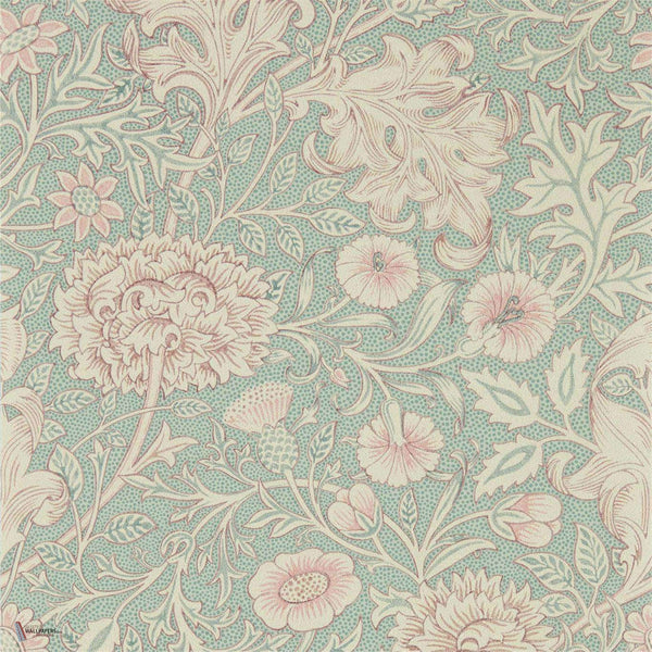 Double Bough wallpaper in Teal Rose van Morris & Co