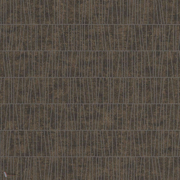 Flysch Tapete in Dark Brown van Texam