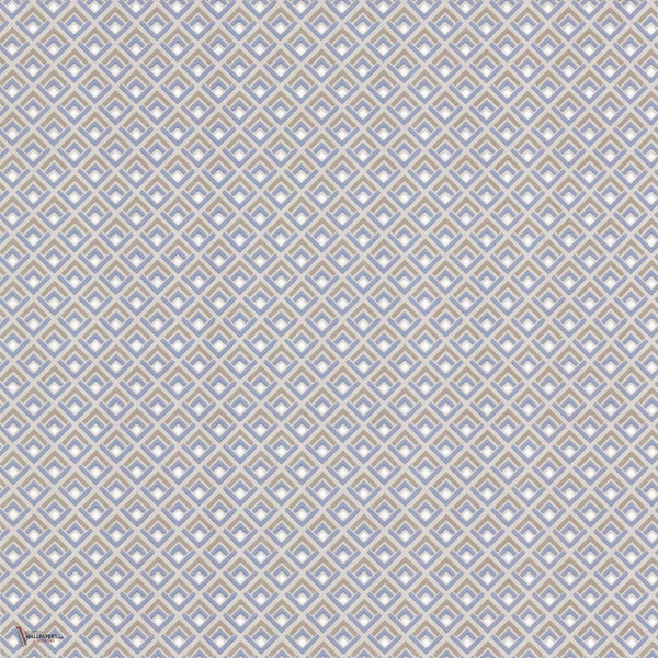 Gio wallpaper in Denim van 1838 wallcoverings