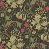 Golden Lily wallpaper in Charcoal/Olive van Morris & Co