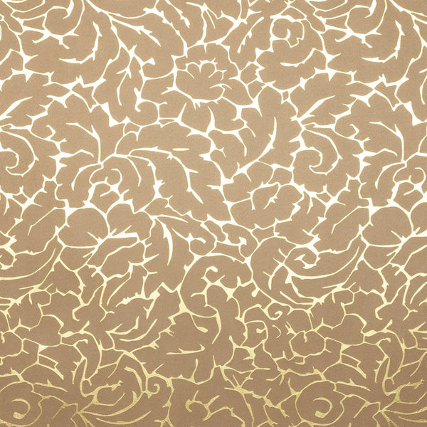 Guimard wallpaper in Sable Fonce Dore by Casamance