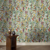 Hollyhocks wallpaper by House of Hackney