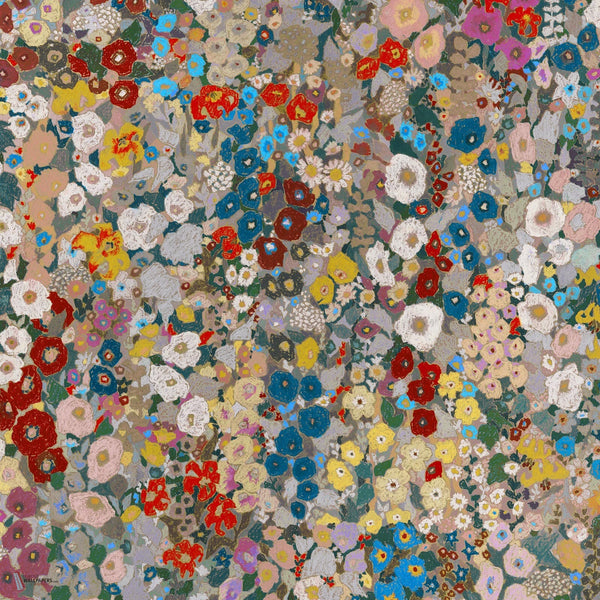 Hollyhocks wallpaper in Autumn by House of Hackney