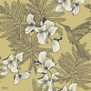 Hummingbird Tapete in Mustard van 1838 wallcoverings