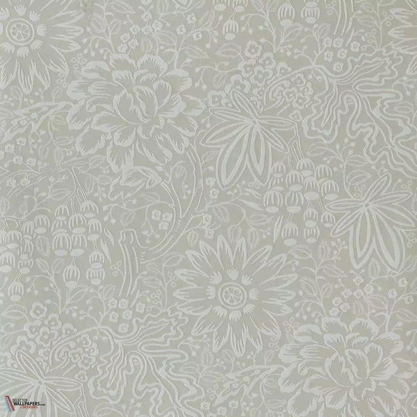 Peony Garden wallpaper-1838 wallcoverings-Ivory-Roll-Selected Wallpapers-Interiors