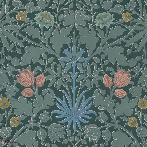 Hyacinth Novellus wallpaper-House of Hackney-Euphorbia-200 cm-Roll-Selected Wallpapers-Interiors