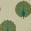 Kalapi Tapete in Peacock van Sanderson