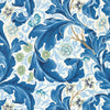 Leicester wallpaper in Paradise Blue van Morris & Co