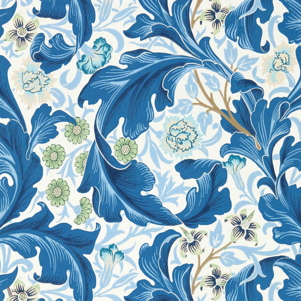 Leicester wallpaper in Paradise Blue van Morris & Co