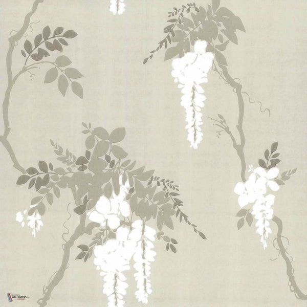 Leonora wallpaper in Ivory van 1838 wallcoverings