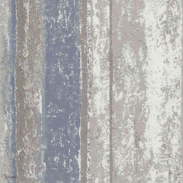 Linea wallpaper in Denim van 1838 wallcoverings