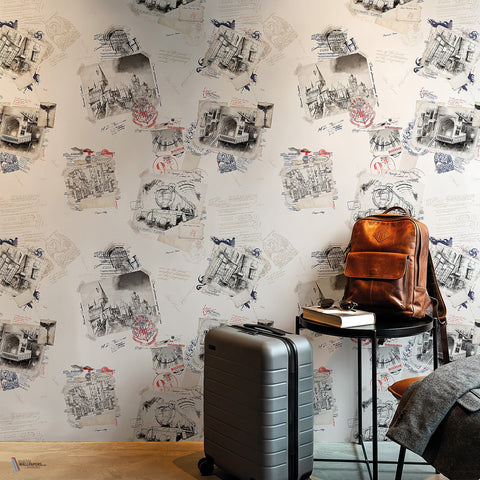 Harry Potter 303 behang van LondonArt — interieur