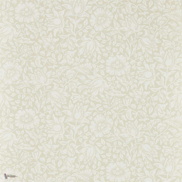 Mallow wallpaper in Cream Ivory van Morris & Co
