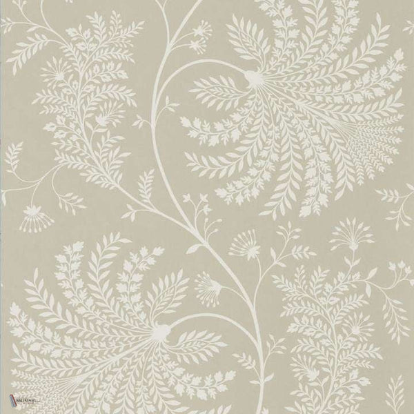 Mapperton wallpaper in Linen van Sanderson