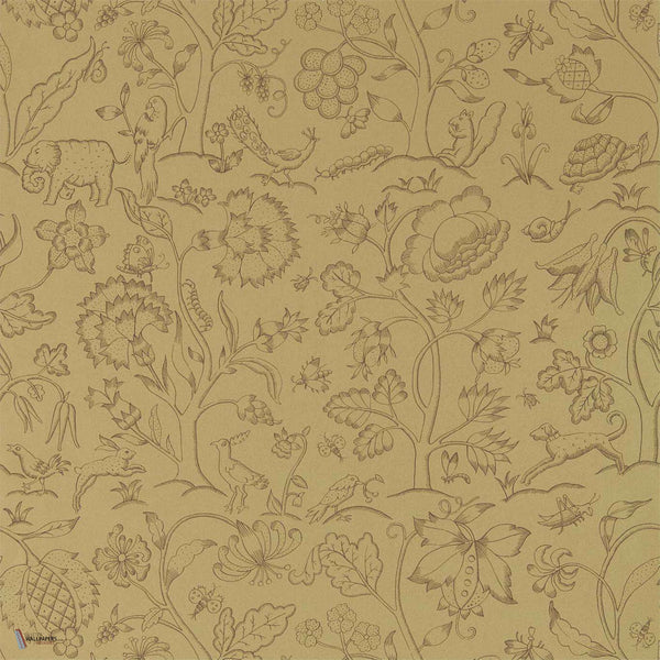 Middlemore wallpaper in Antique Gold van Morris & Co