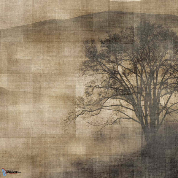 Mist wallpaper in Taupe van Texam
