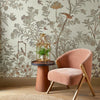Moor Park wallpaper in Oyster by 1838 wallcoverings