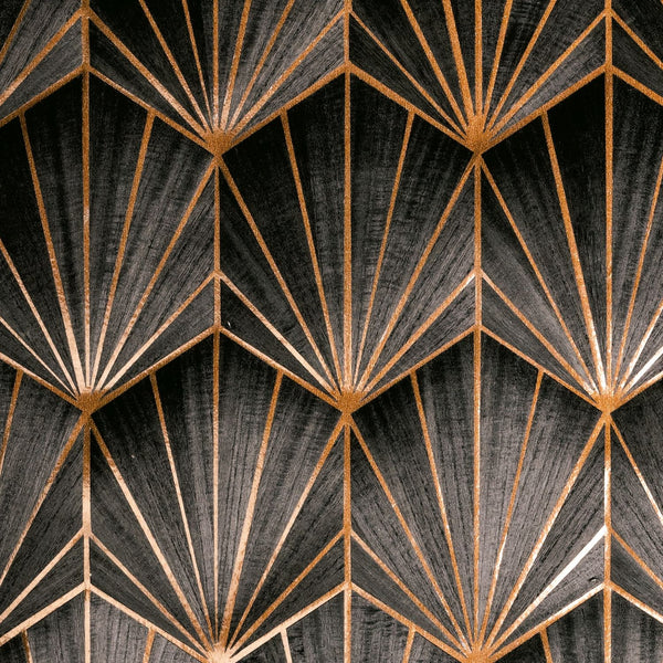 Mythique wallpaper in Carbone Bronze by Casamance