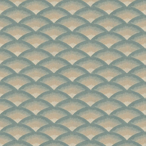 Nami wallpaper in Céladon/lin by Casamance