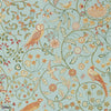 Newill wallpaper in Peppermint Russet van Morris & Co
