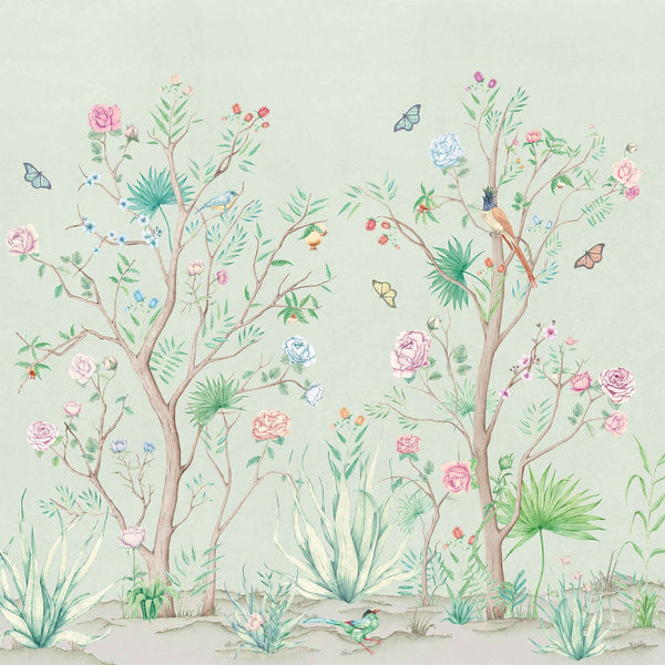 Peonies wallpaper in Aloe by Coordonne