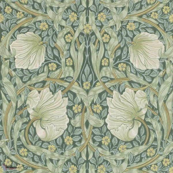 Pimpernel wallpaper in Privet/Slate van Morris & Co