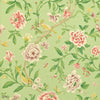 Porcelain Garden wallpaper in Rose/Fennel van Sanderson
