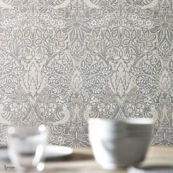 Pure Dove & Rose wallpaper van Morris & Co