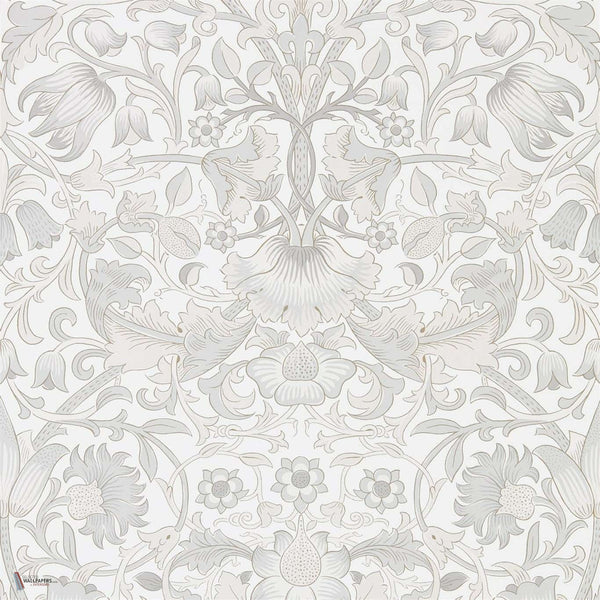 Pure Lodden wallpaper in Chalk/Eggschell van Morris & Co