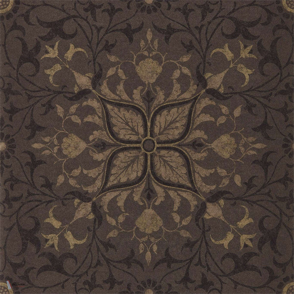 Pure Net Ceiling wallpaper in Charcoal/Gold van Morris & Co