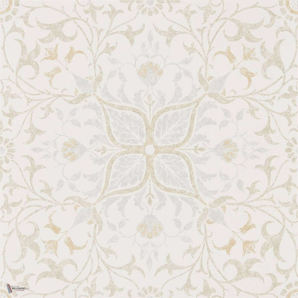 Pure Net Ceiling wallpaper in Cream/Eggshell van Morris & Co