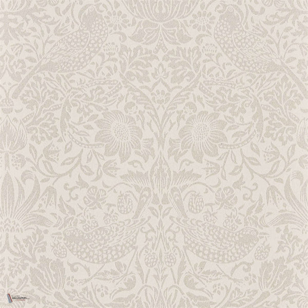 Pure Strawberry Thief Tapete in Ecru/Cream van Morris & Co