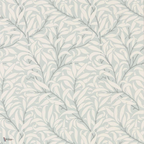 Pure Willow Bough wallpaper in Eggshell/Chalk van Morris & Co
