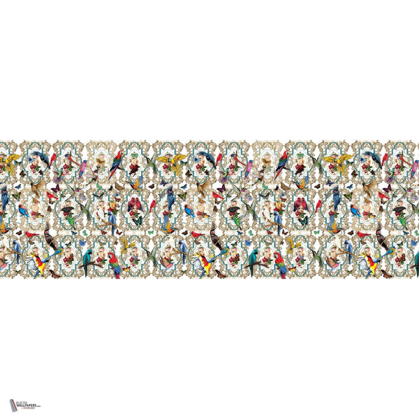 The Aviary wallpaper in Gold van Daisy James — volledig ontwerp