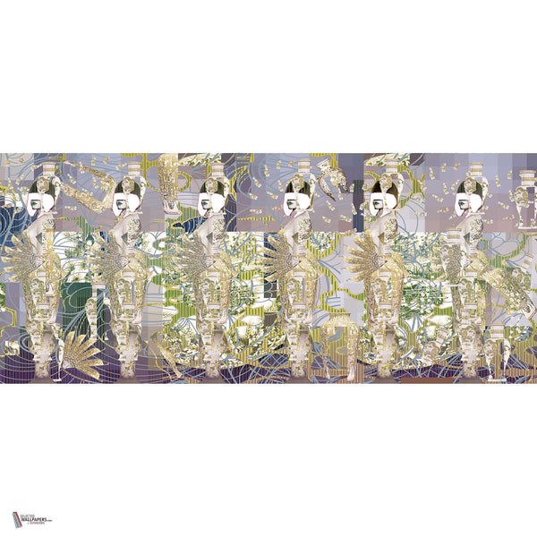 The Geisha wallpaper in Pastel van Daisy James — volledig ontwerp