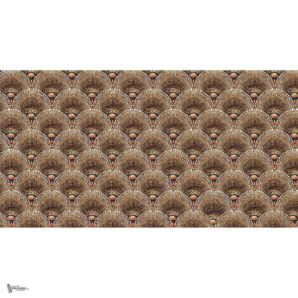 The Aztec wallpaper in Brown van Daisy James — volledig ontwerp