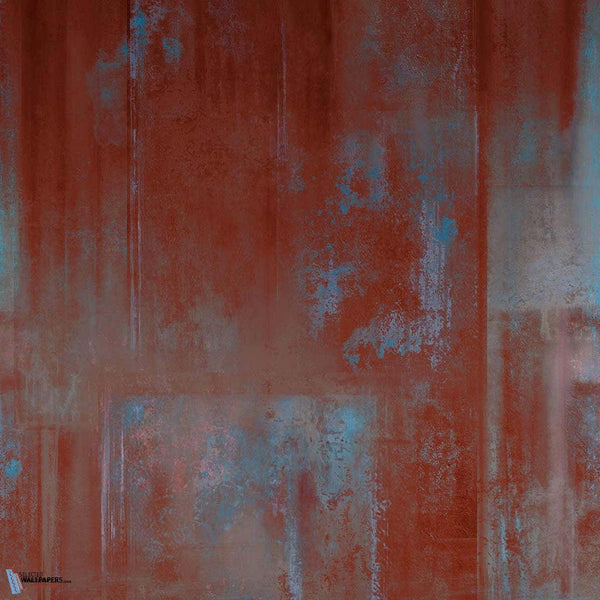 Rusted wallpaper in Brick van Texam
