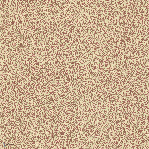 Standen wallpaper in Beige/Red van Morris & Co