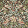 Strawberry Thief wallpaper in Chocolate/Slate van Morris & Co