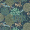 The Brook wallpaper in Dark Blue van Morris & Co