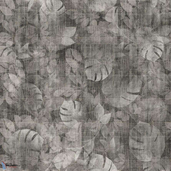 Transition Tropic wallpaper in Anthracite van Texam
