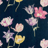 Tulipomania wallpaper in Ink van Sanderson