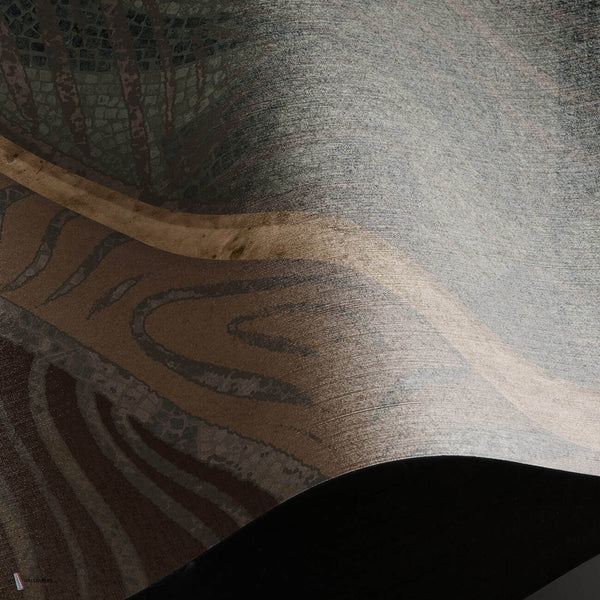 Elara behang Linen Textile behang in T11044 van Tuskara