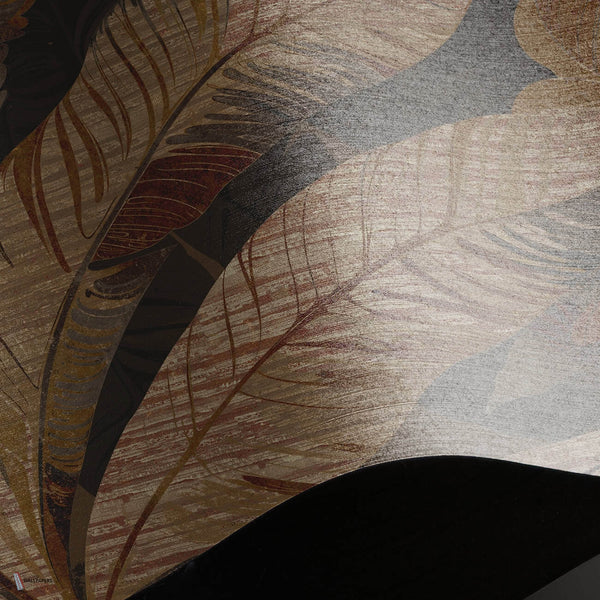 Jungle Dusk wallpaper Linen Textile wallpaper in T11035 by Tuskara