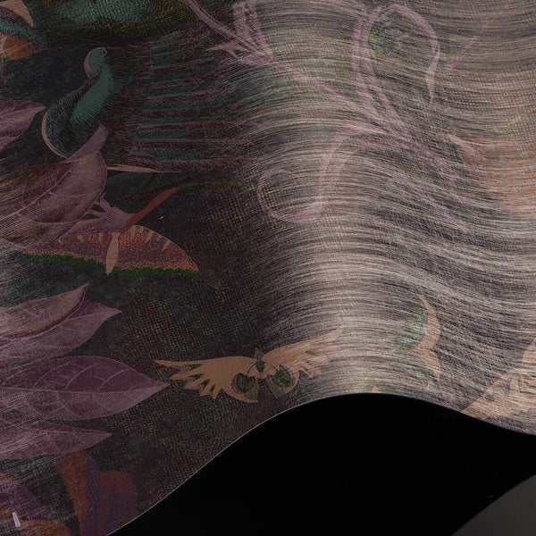 Jupiter Blossom wallpaper Premium Silk Silver wallpaper in T11046 by Tuskara