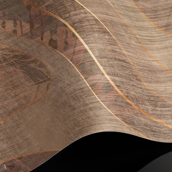Kora wallpaper Premium Silk Gold wallpaper in T11027 by Tuskara